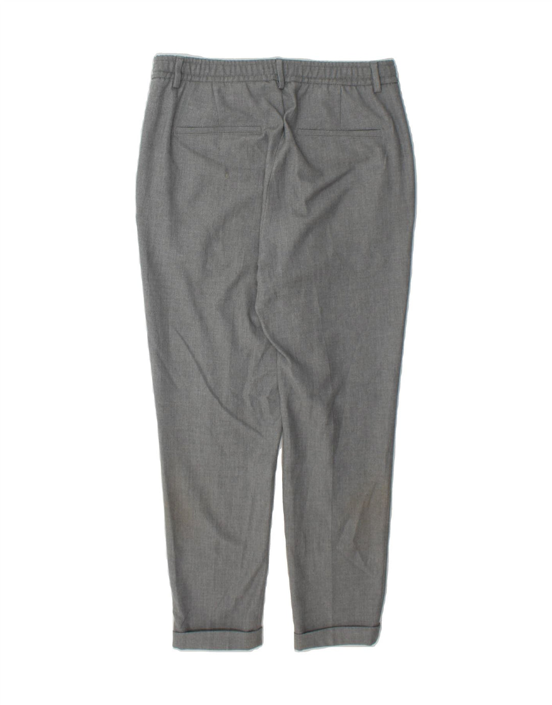 ZARA Womens Tapered Crop Casual Trousers Medium W30 L27 Grey Polyester Vintage Zara and Second-Hand Zara from Messina Hembry 