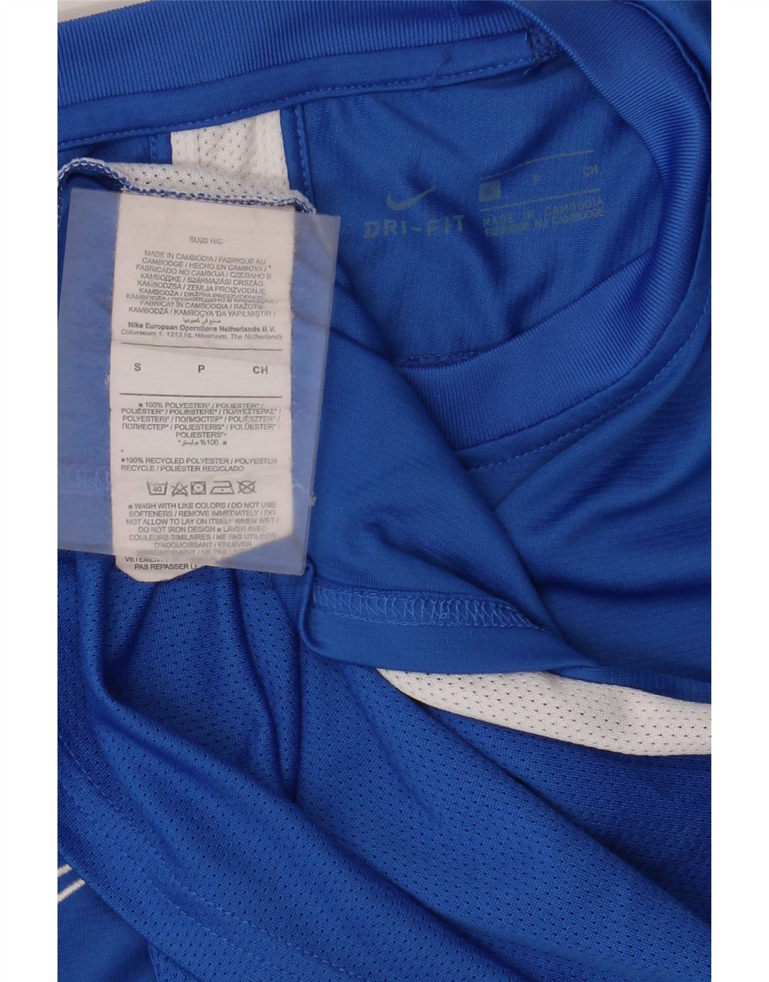 Nike Dri Fit T-Shirt Top mali plavi poliester u boji