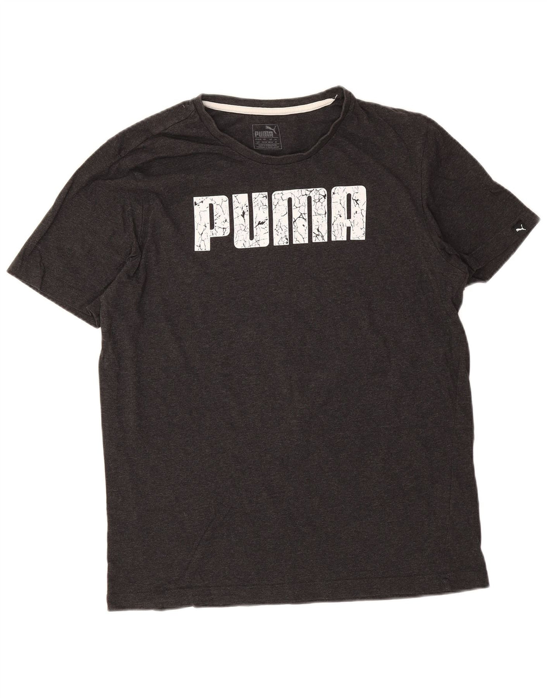 Puma muška majica s grafičkim motivima, srednje sivi pamuk