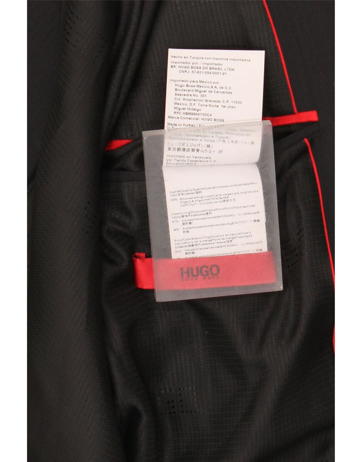 Hugo Boss muška jakna sa 2 gumba EU 46 Mala crna vunena