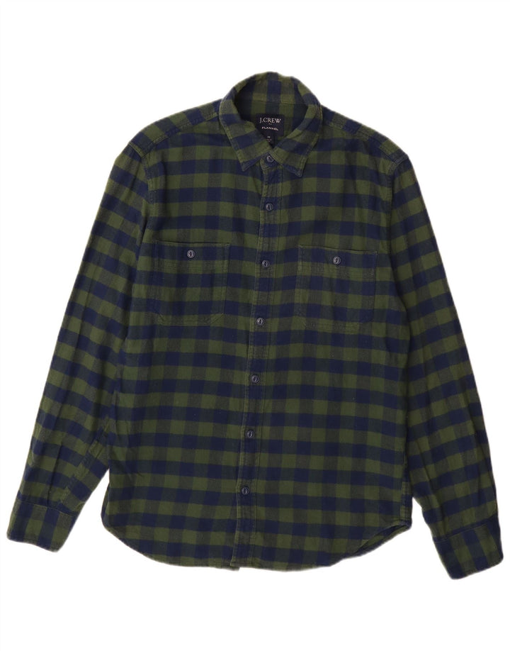J. Crew muška flanelska košulja srednje plave pamučne kare