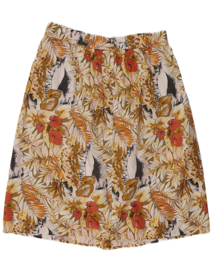 VINTAGE ženska suknja A-kroja W34, velika, višebojna cvjetna