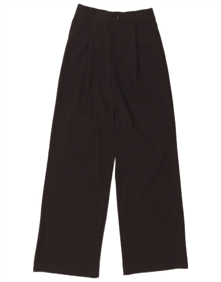 Zara ženske chino hlače s klinovima male W26 L31 crni poliester