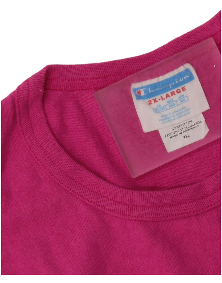 Champion gornji dio majice s grafičkim motivima, 2XL, ružičasti pamuk