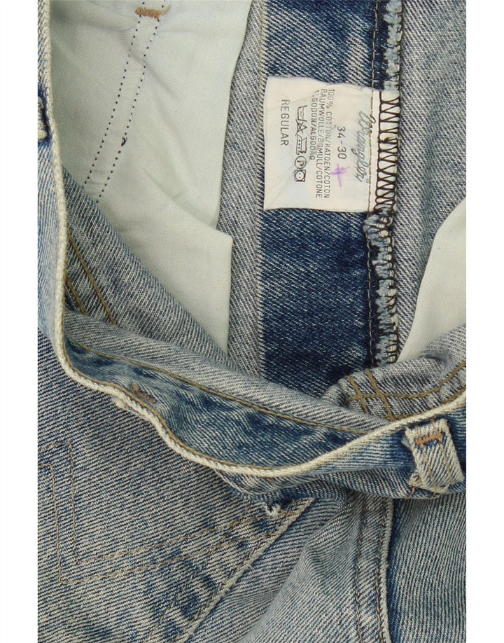 WRANGLER Mens Straight Jeans W34 L30 Blue Cotton Vintage Wrangler and Second-Hand Wrangler from Messina Hembry 