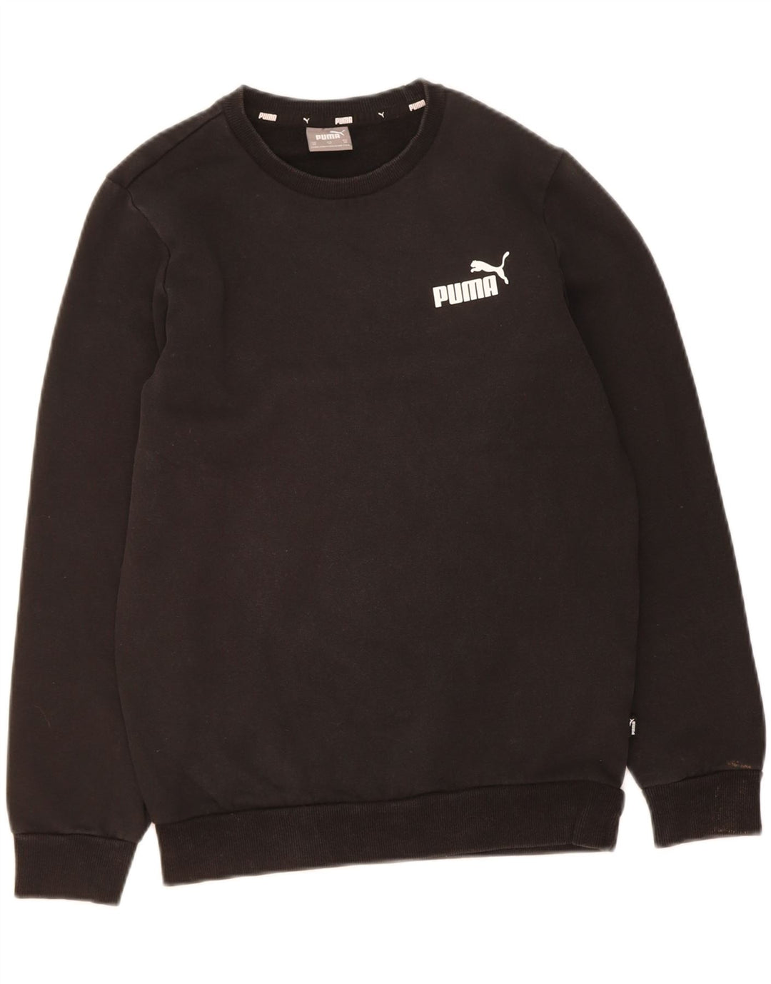 PUMA Mens Sweatshirt Jumper XS Black Cotton
