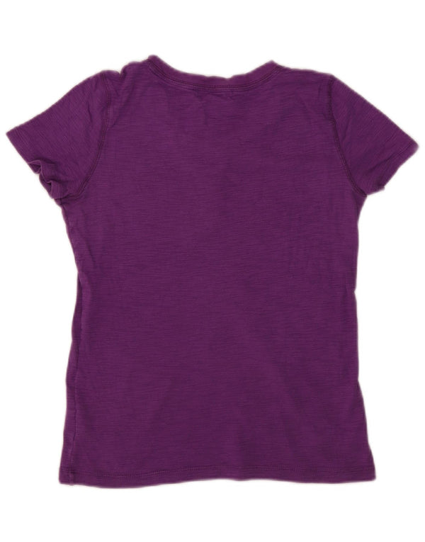 Chaps Ženska majica kratkih rukava UK 10 Small Purple Flecked Cotton