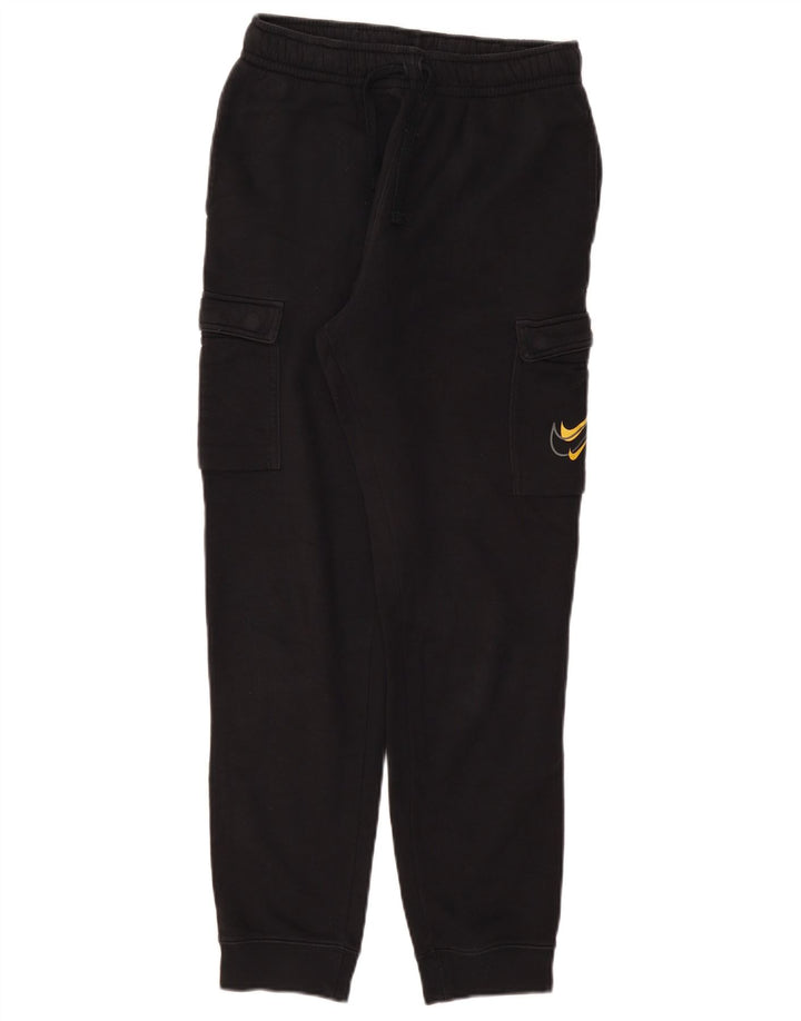 NIKE Boys Graphic Cargo Trenirka Hlače Joggers 13-14 Years XL Black