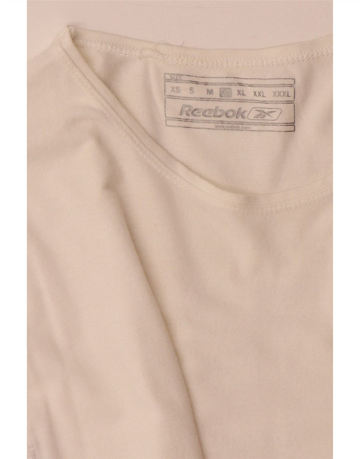 Reebok muška majica kratkih rukava s grafičkim motivima, velika bijela viskoza
