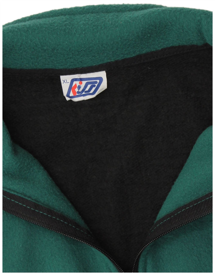 KISS Muški džemper od flisa XL, crni pamuk u blokovima boja