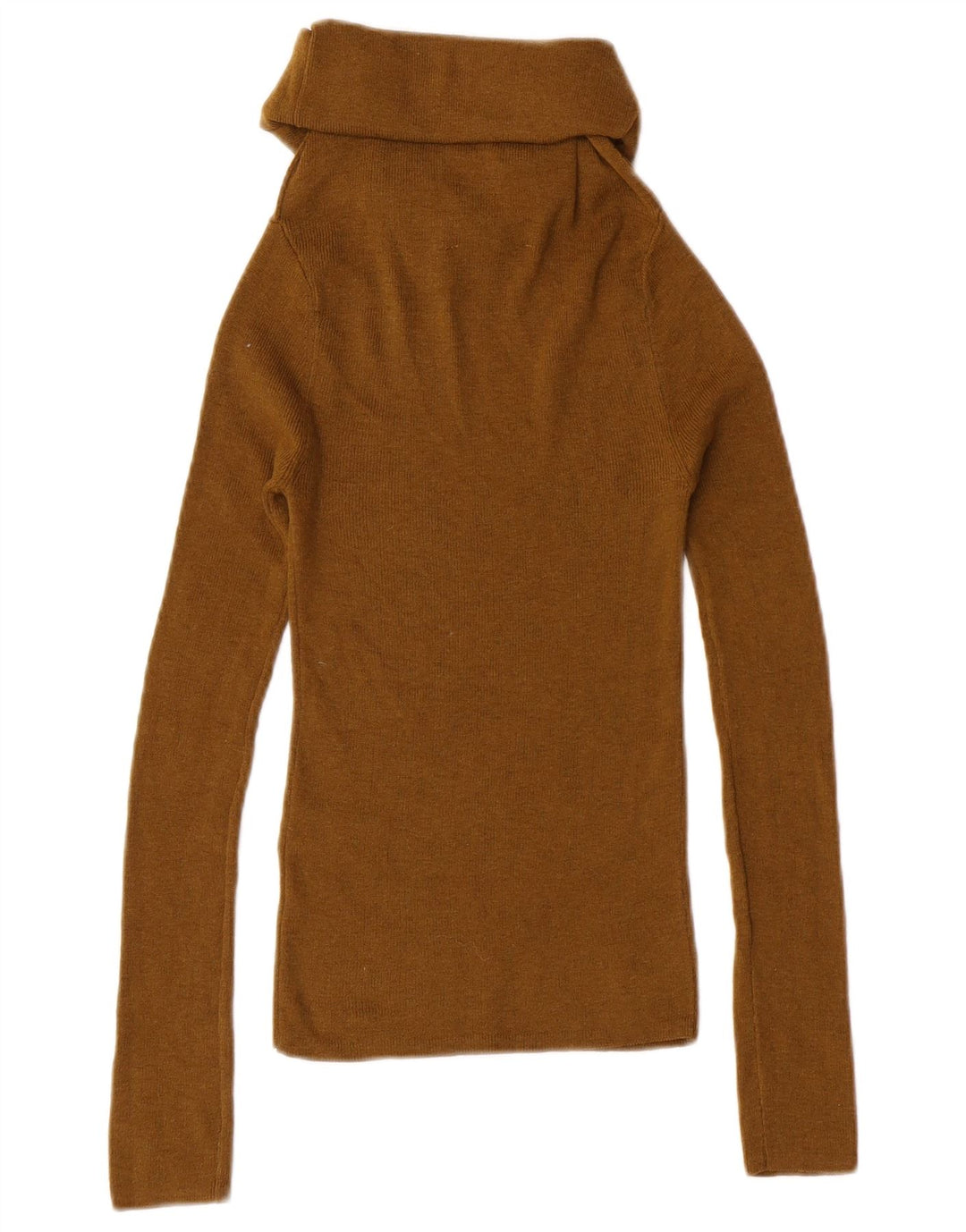 Zara ženski pulover s rol izrezom UK 4 XS kaki poliester