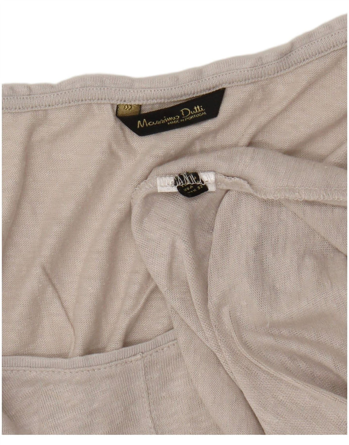 Massimo Dutti gornji dio ženske prevelike bluze UK 14 srednje bež boje