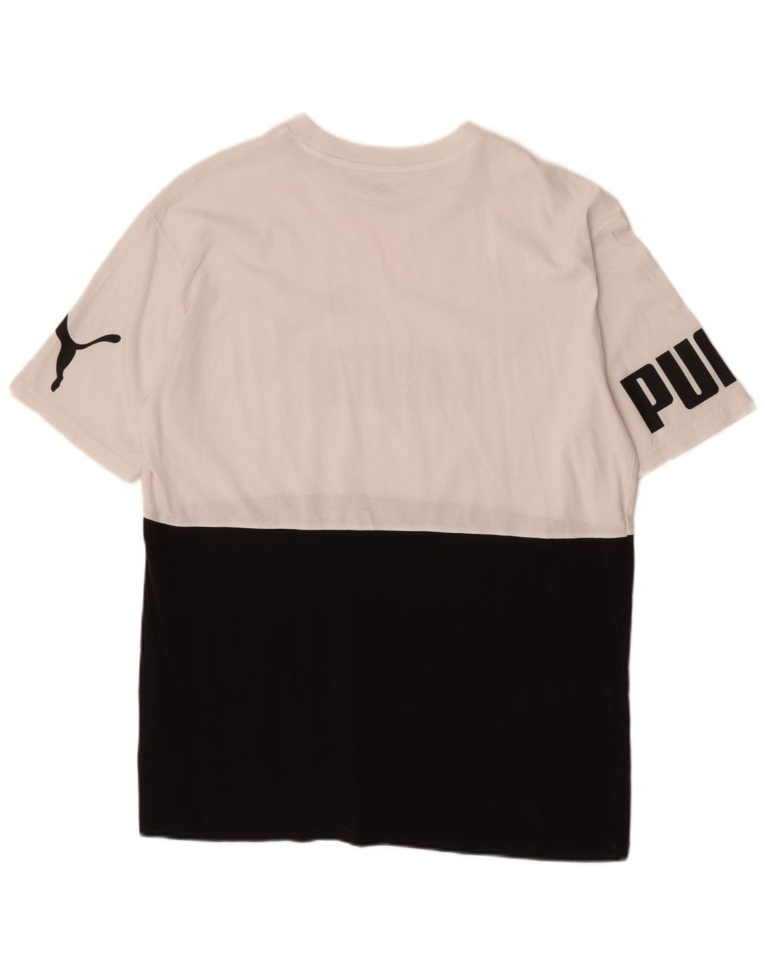 Puma muška majica kratkih rukava s grafičkim motivima srednje crne boje, pamuk