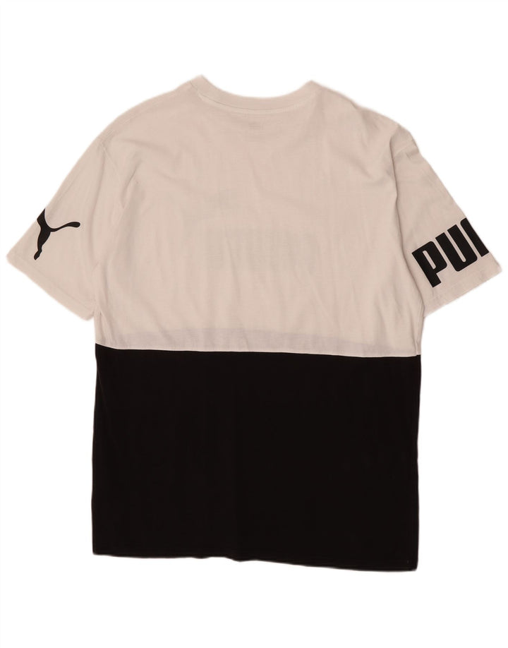 Puma muška majica kratkih rukava s grafičkim motivima srednje crne boje, pamuk
