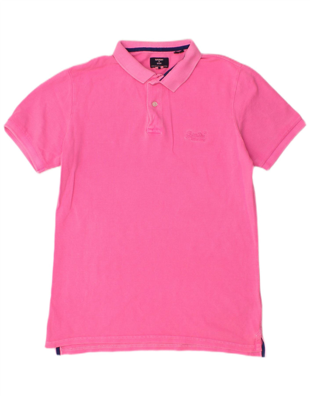 SUPERDRY muška polo majica, srednje ružičasti pamuk