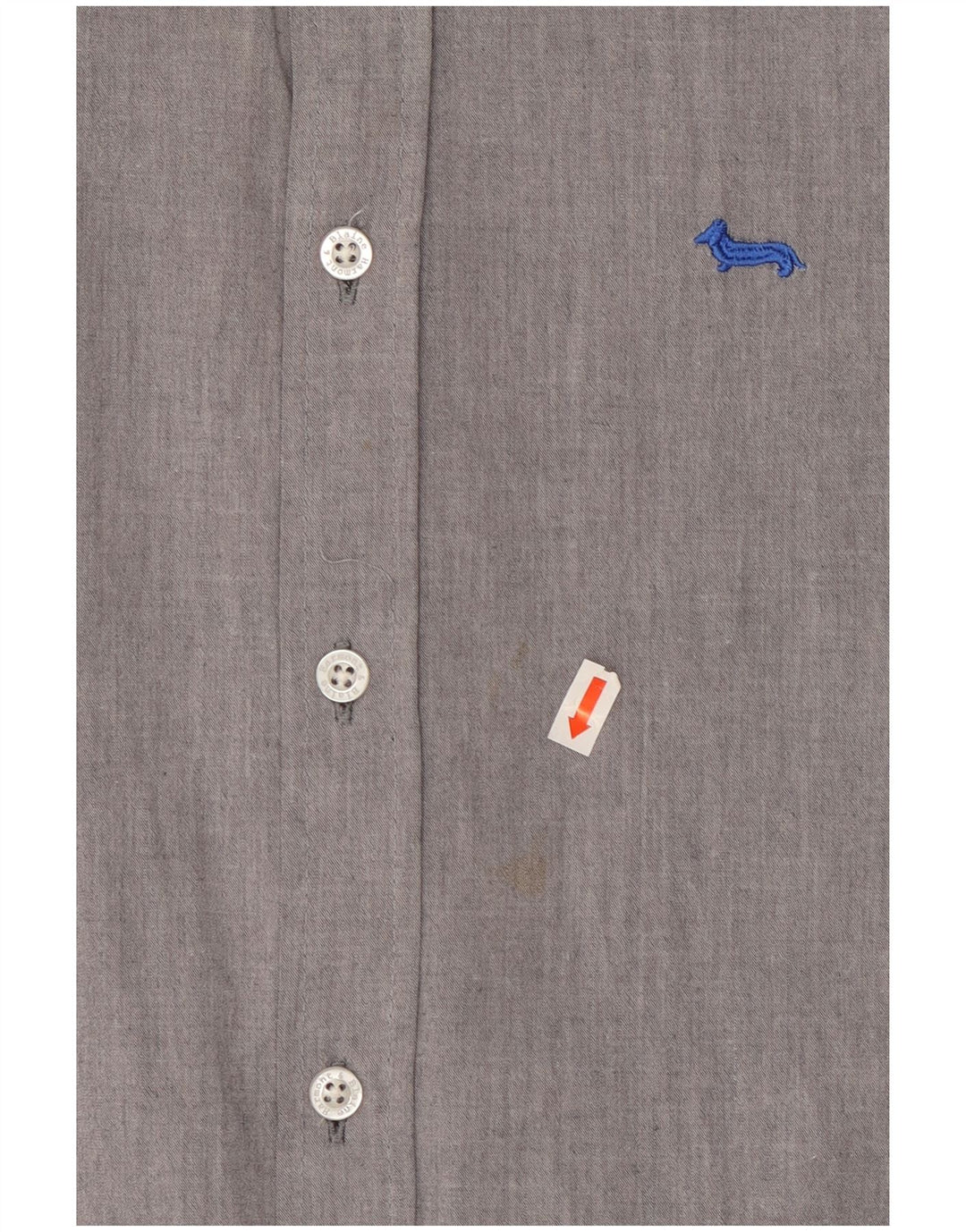 HARMONT & BLAINE Muška uska košulja malenog sivog pamuka