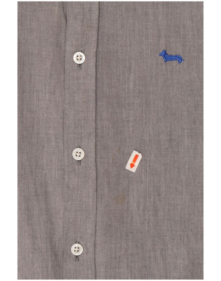 HARMONT & BLAINE Muška uska košulja malenog sivog pamuka