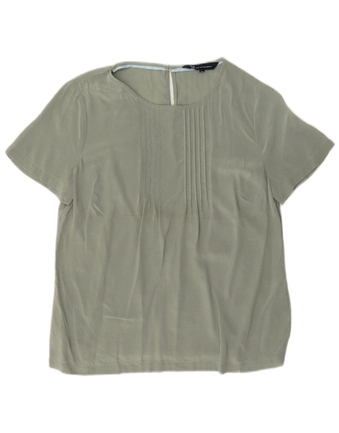 Crew Clothing Top ženska bluza UK 12 Srednje zelena svila