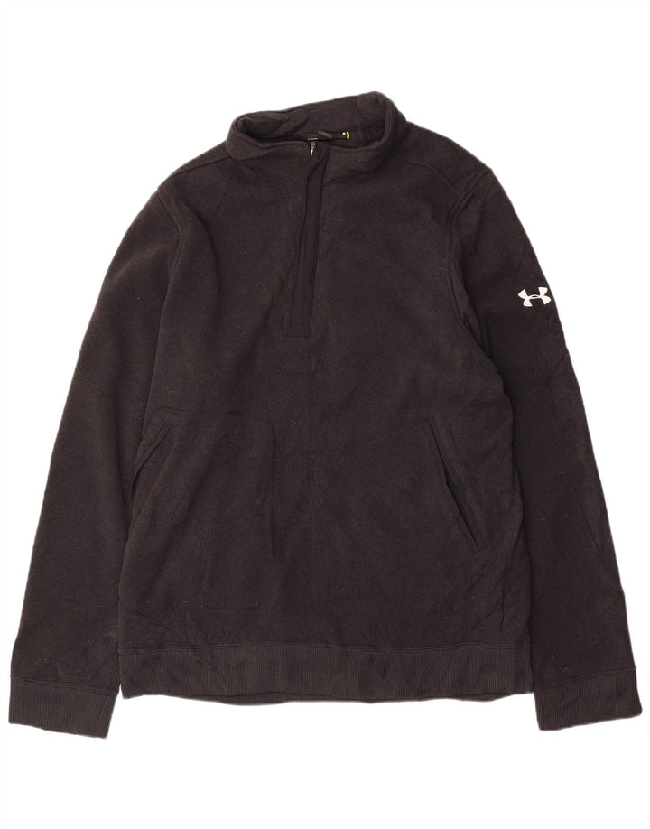 Under Armour muška majica s izrezom s patentnim zatvaračem XL sivi poliester