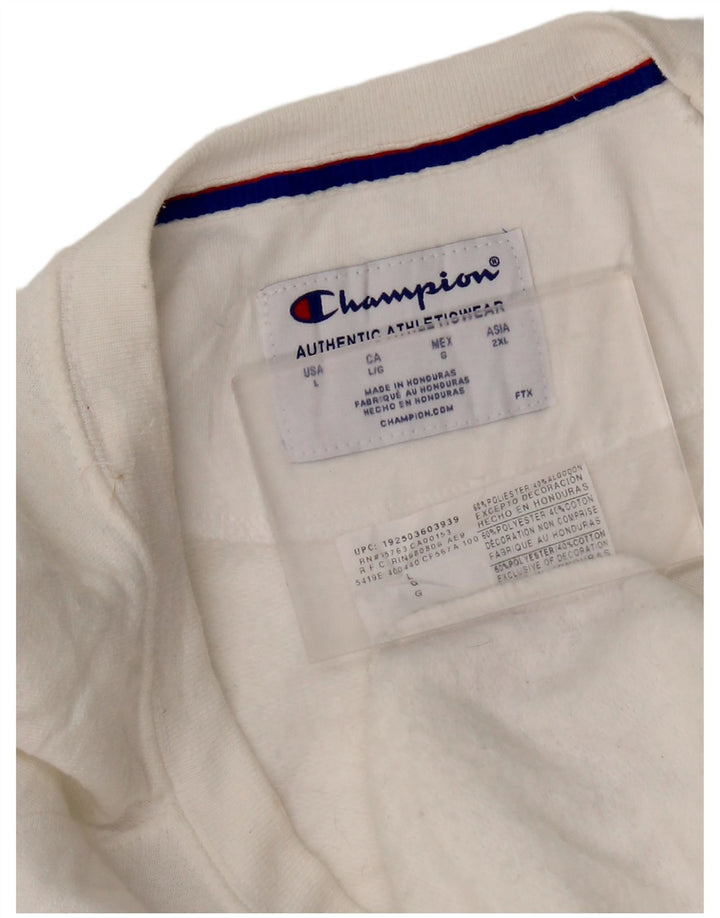 Champion ženski džemper s grafičkim motivima UK 16 Veliki bijeli poliester