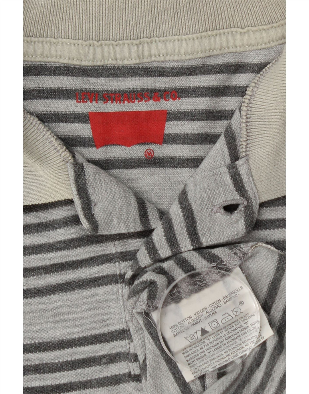 LEVI'S muška polo majica srednje plave pruge, pamuk