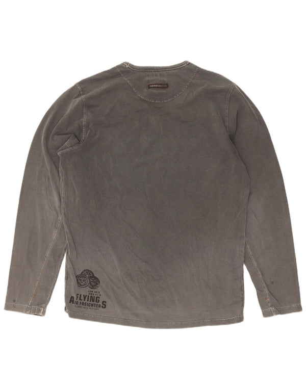 Muška majica dugih rukava Pall Mall Graphic Large Grey