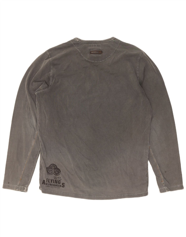 Muška majica dugih rukava Pall Mall Graphic Large Grey