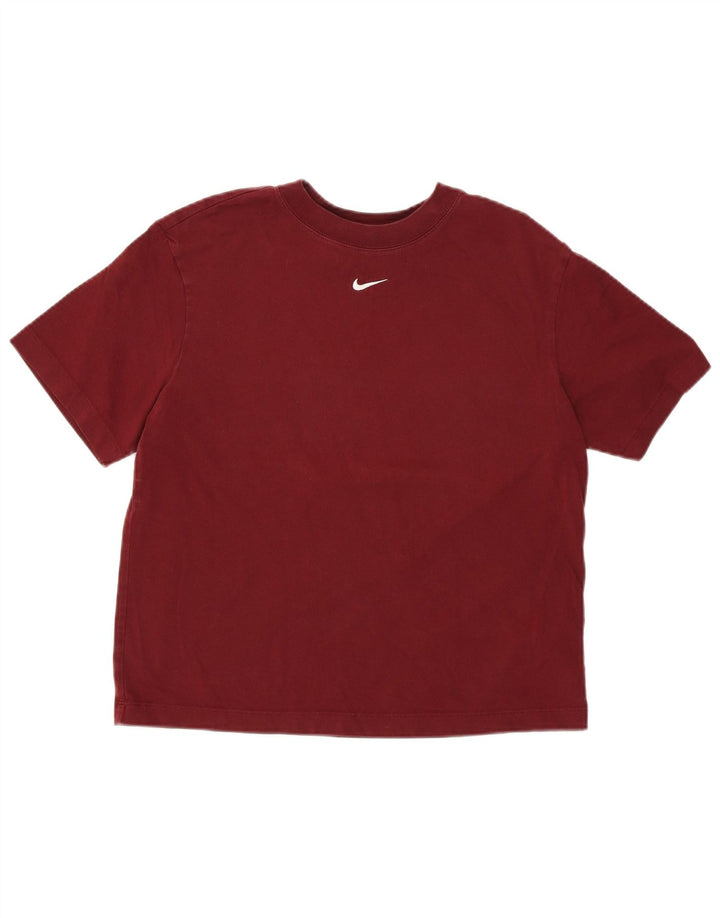 NIKE Ženska majica kratkih rukava UK 6 XS Bordo pamuk