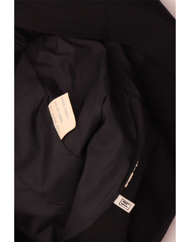 Vintage ženska jakna s jednim gumbom UK 14 Large Black