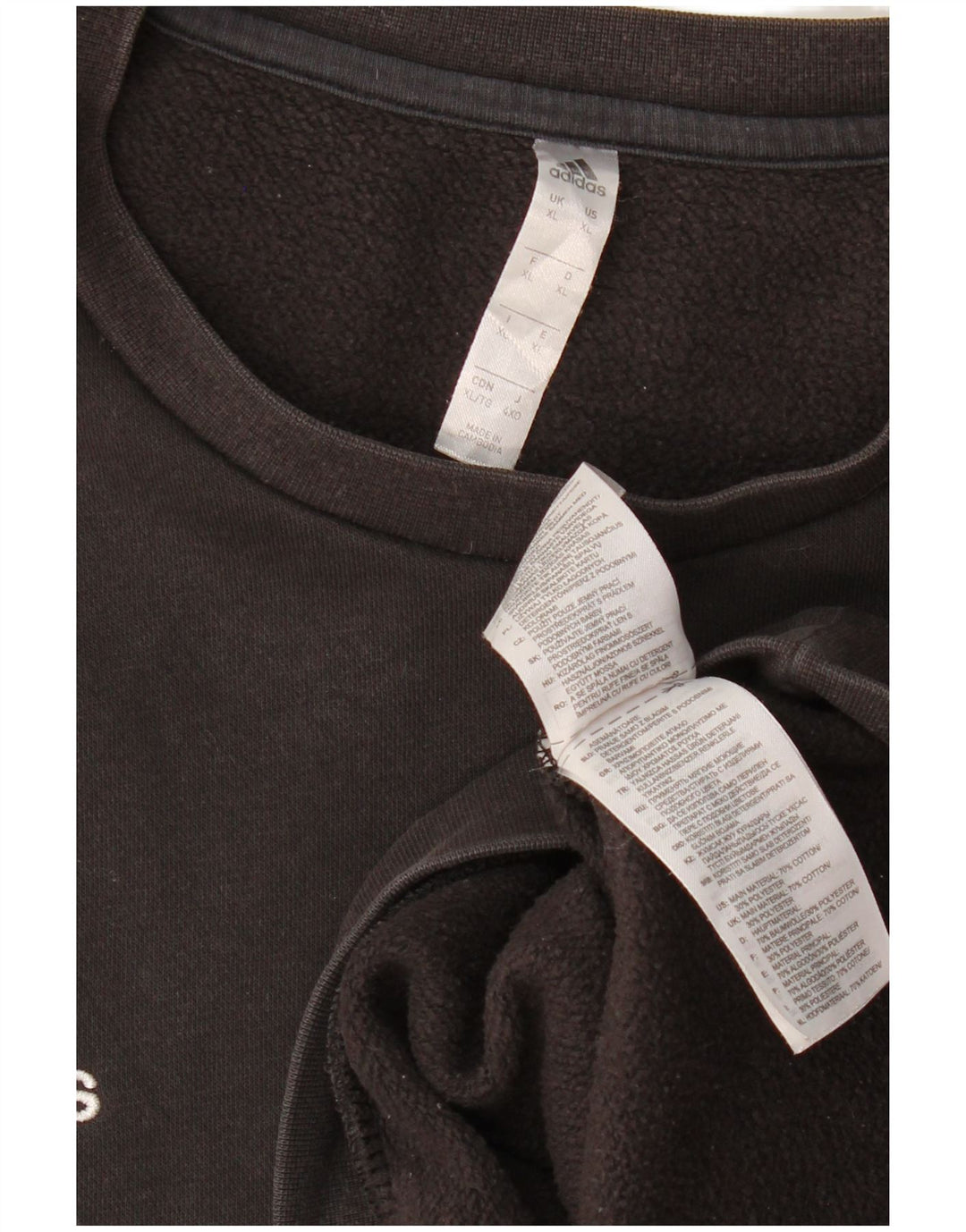 ADIDAS muški džemperi XL crni pamuk