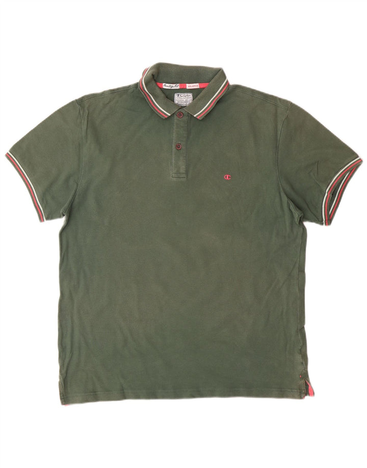 CHAMPION Muška Heritage Fit polo majica 2XL zelena