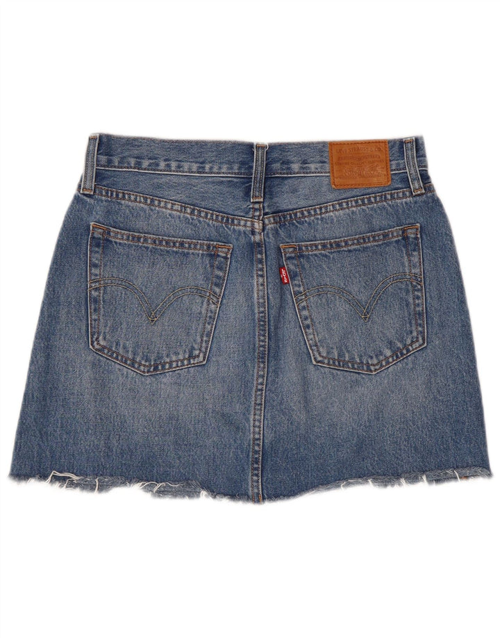 Levi's ženska mini traper suknja W27 Mala plava pamuk