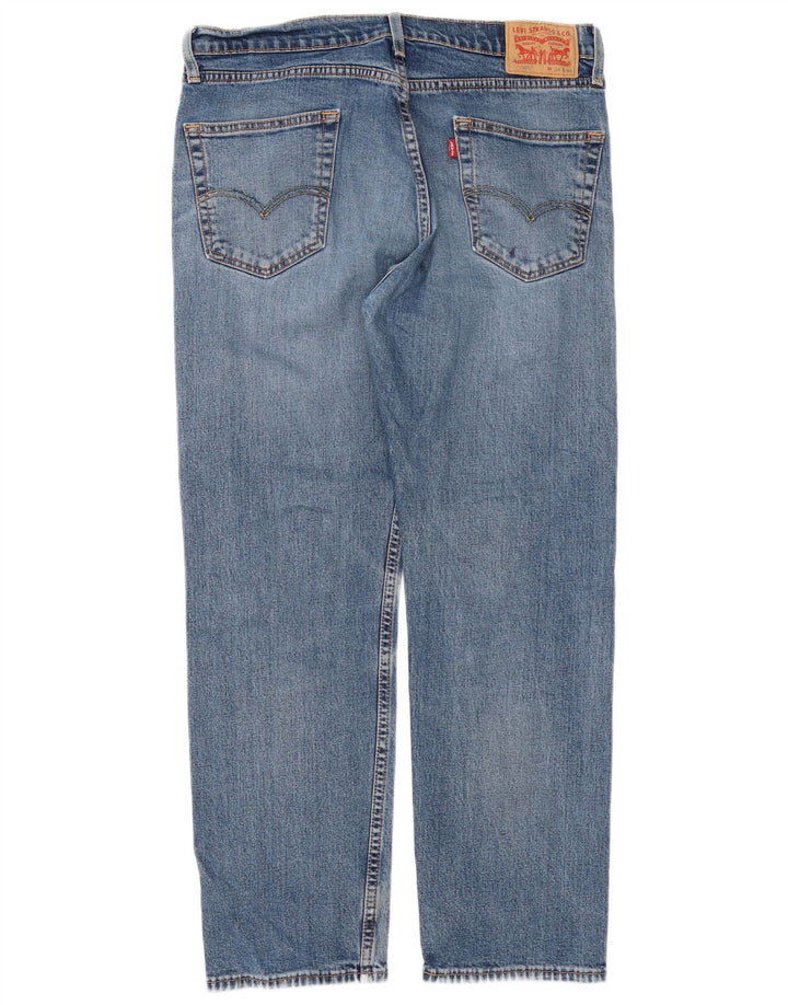 Levi's Mens 505 Regular Straight Jeans W34 L30 Plavi pamuk