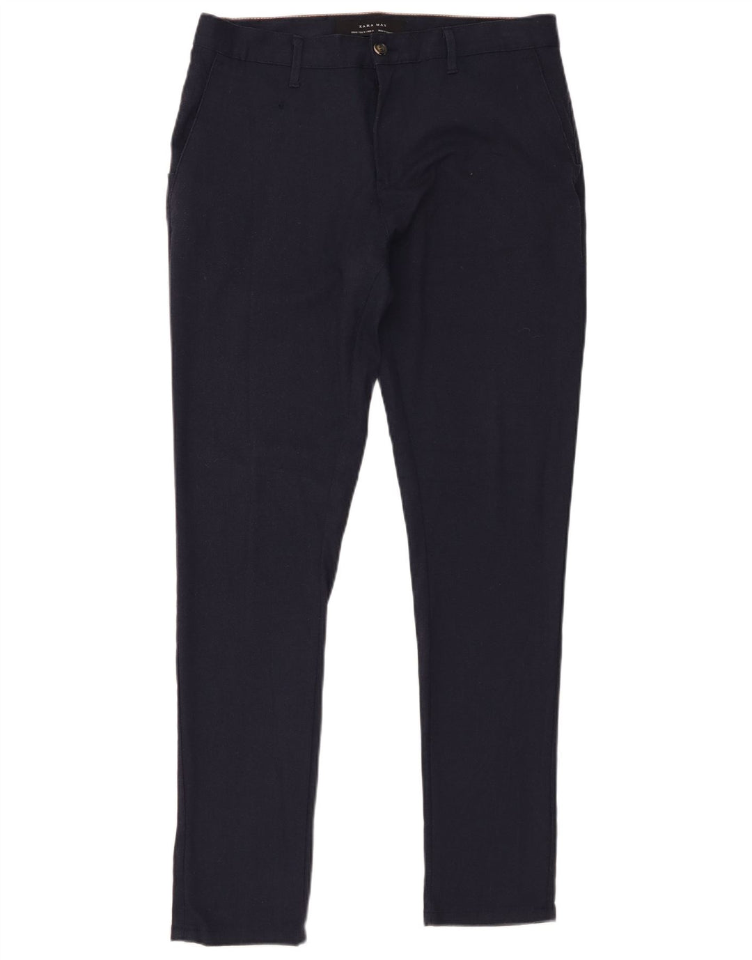 Zara muške uske chino hlače EU 40 srednje W31 L30 tamnoplavi poliester