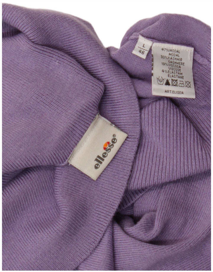 ELLESSE Ženski pulover s rol izrezom IT 46 Veliki ljubičasti modal