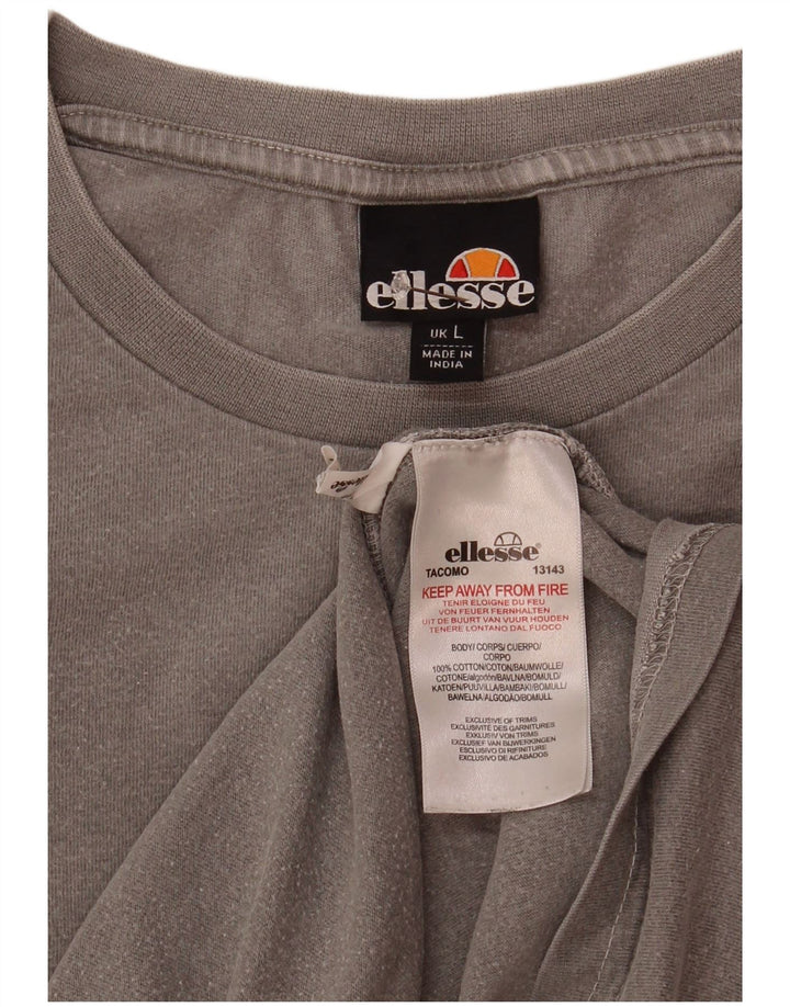 Ellesse Muška majica kratkih rukava Veliki sivi pamuk