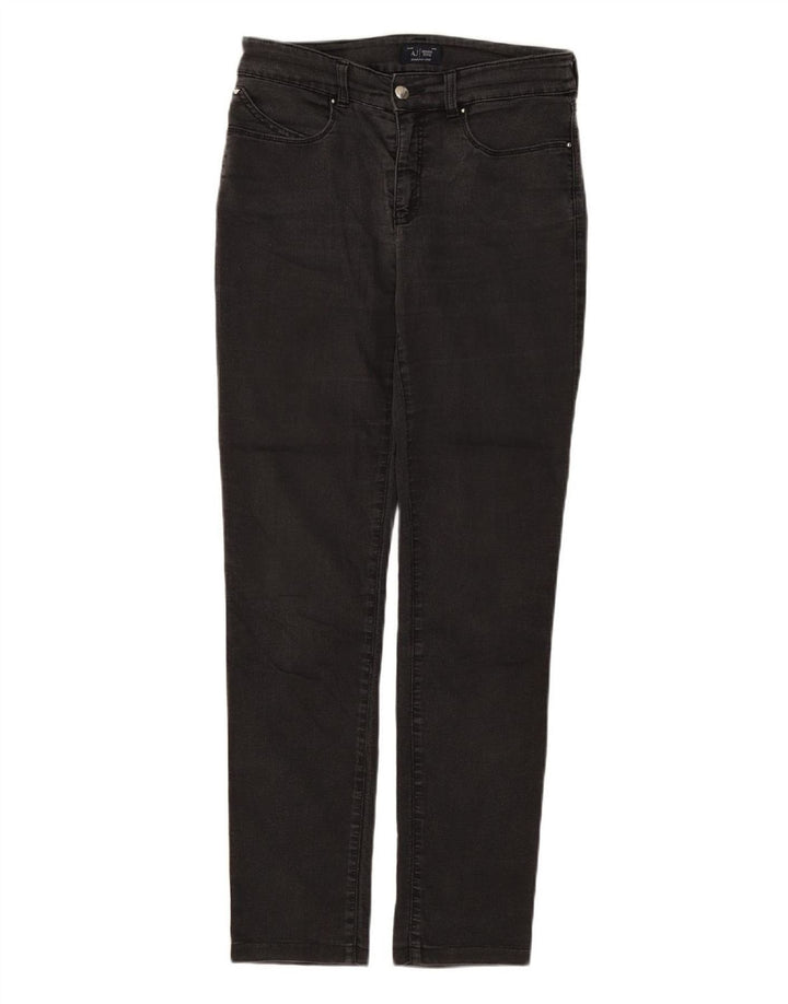 ARMANI Womens Slim Jeans W29 L30 Black Cotton