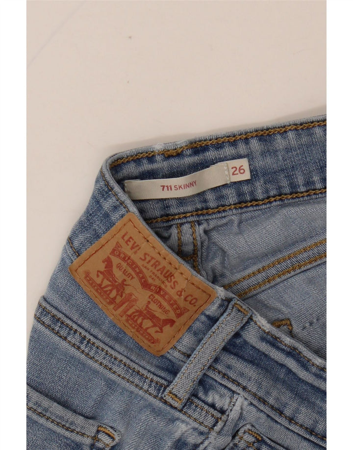 LEVI'S Ženske 711 uske traperice W26 L26 Plave