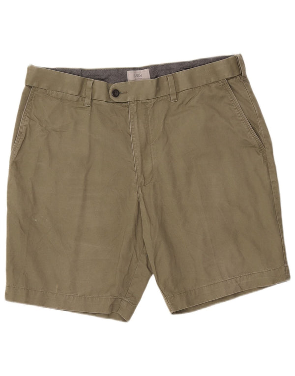 Marks & Spencer muške chino kratke hlače W38 XL zeleni pamuk