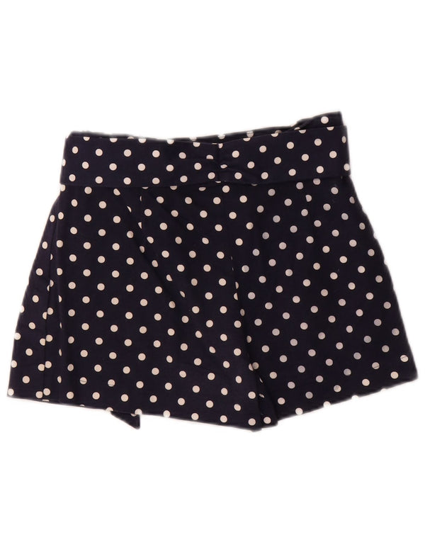 Zara ženske vruće hlačice s visokim strukom, male W26, tamnoplavi pamuk na točkice