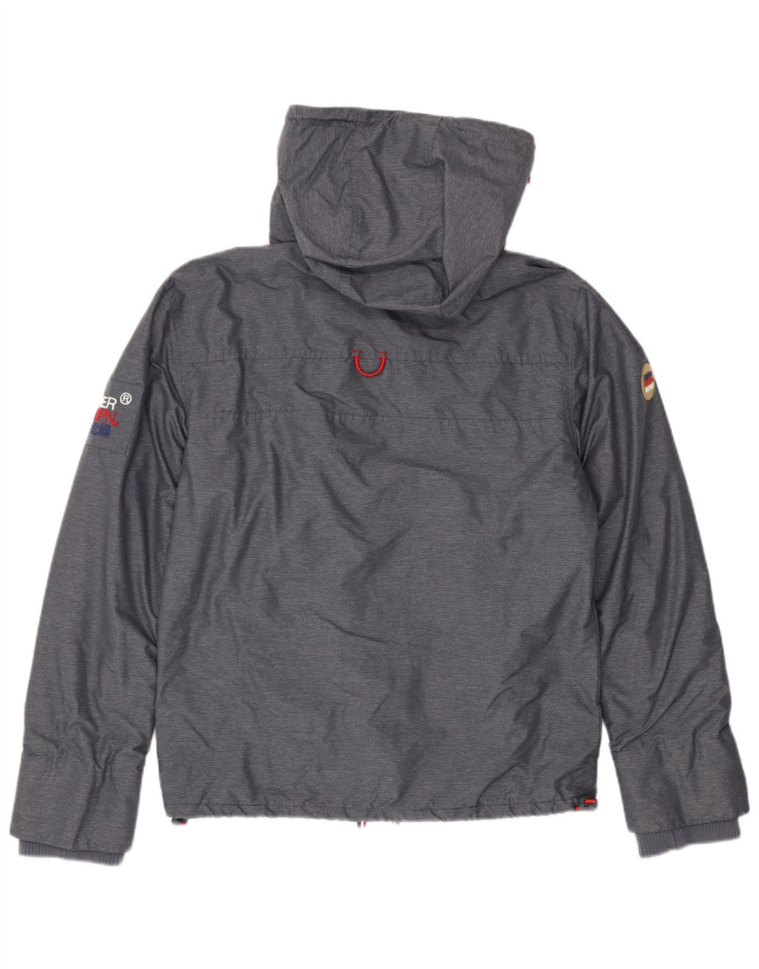 SUPERDRY muška jakna vjetrovka s kapuljačom UK 38 srednje sivi poliester