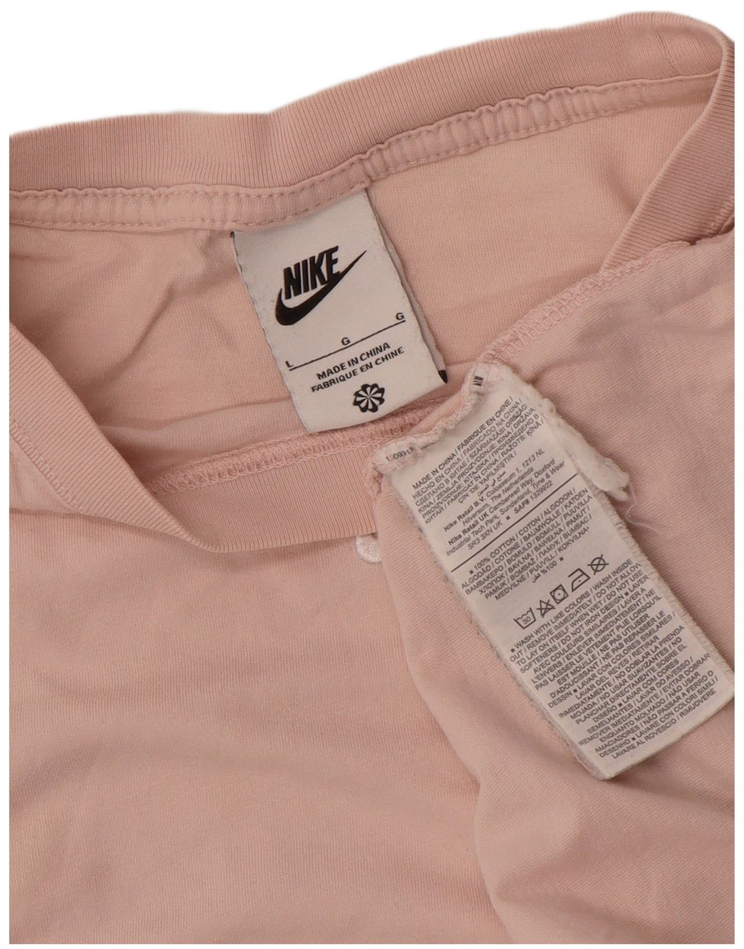 Nike Muška majica kratkih rukava Velika ružičasta pamučna majica