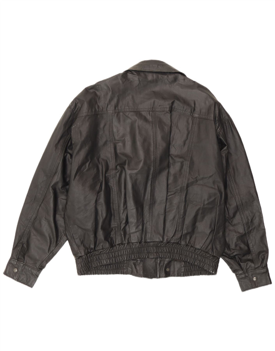 Vintage muška kožna jakna UK 42 XL crna
