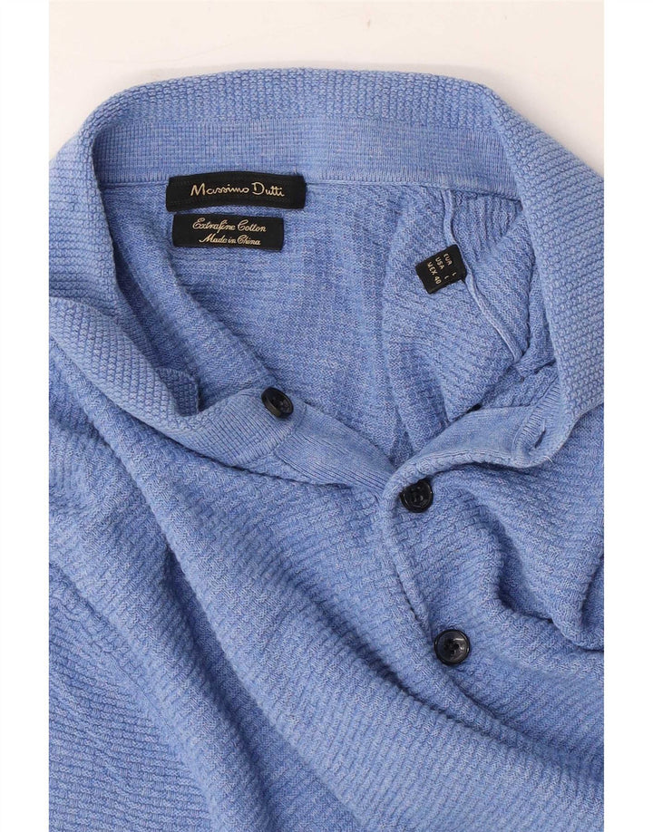 Massimo Dutti, veliki plavi muški polo izrez s kratkim rukavima