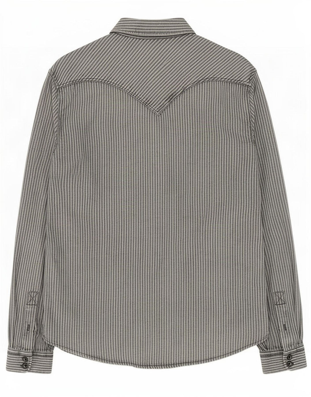 Levi's Mens Shirt Large Grey Pinstripe Cotton