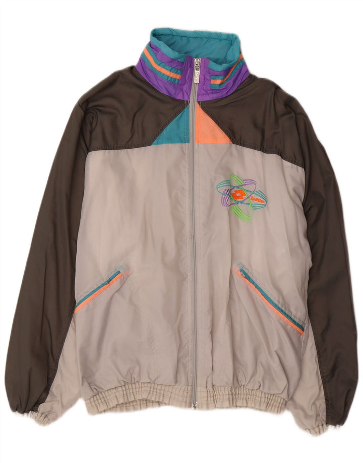 Lotto muška gornja jakna trenirke srednje raznobojna retro boja