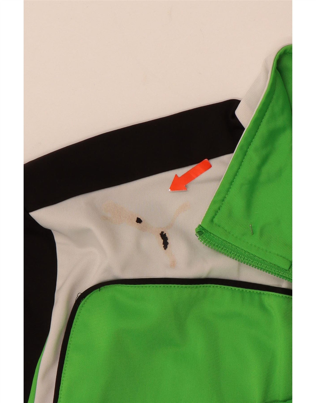 PUMA Boys Trenirka Gornja jakna 15-16 godina Green Colourblock Poliester