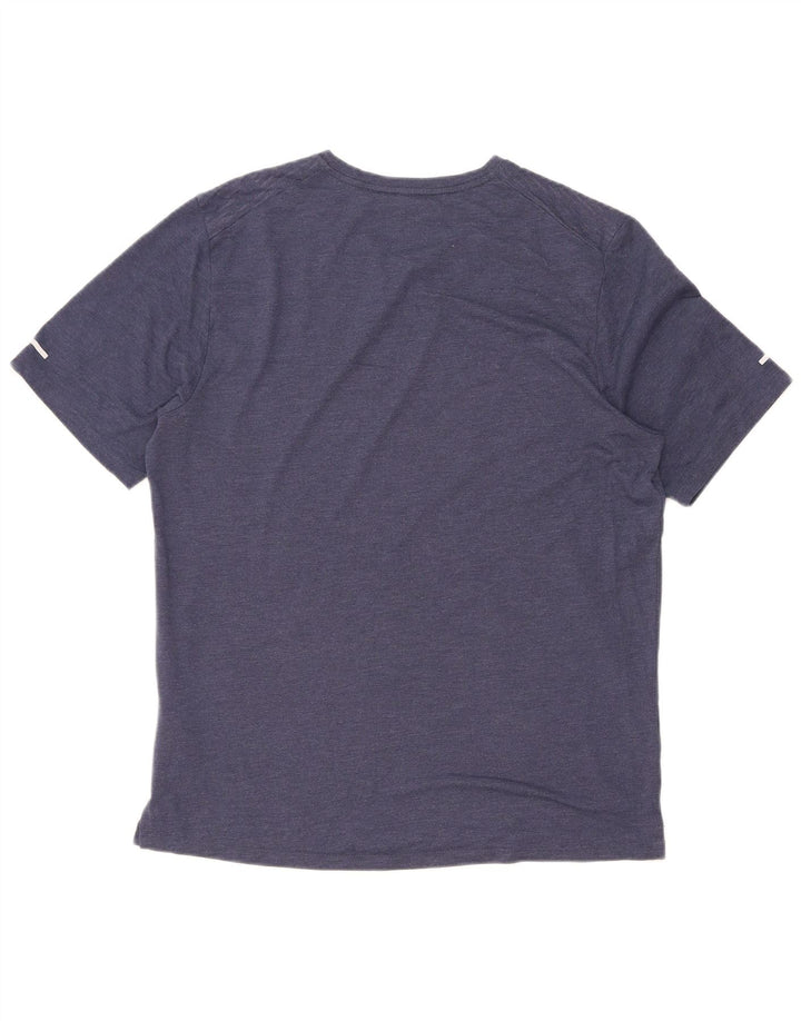 Nike Dri Fit T-Shirt Top srednje tamnoplave pruge od poliestera