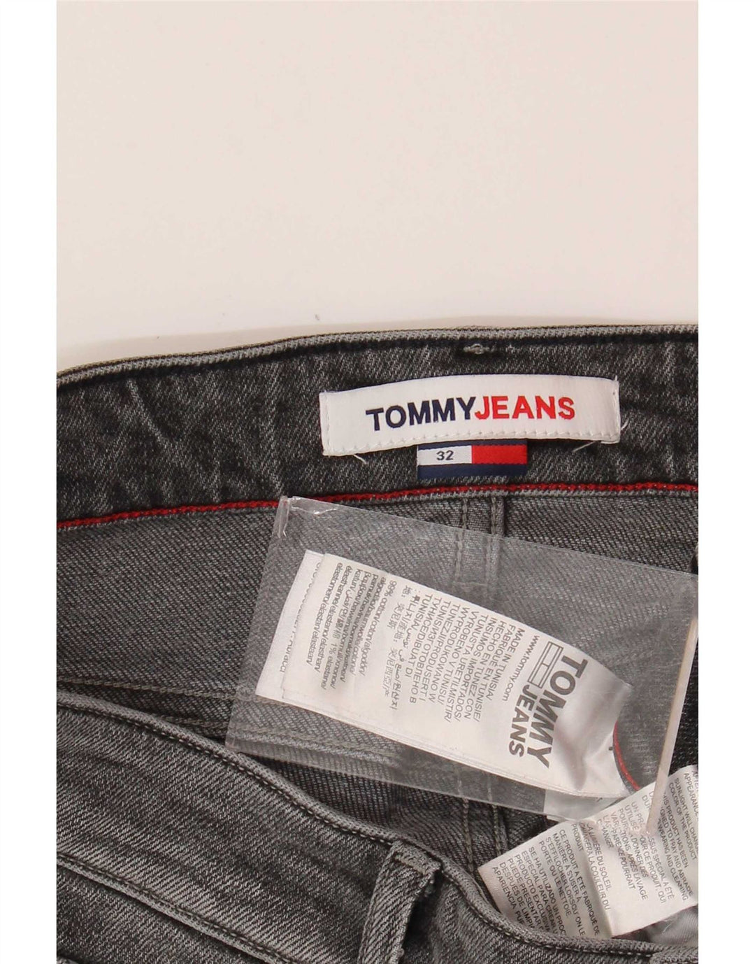 Tommy Hilfiger muške traper kratke hlače W32 srednje sivi pamuk