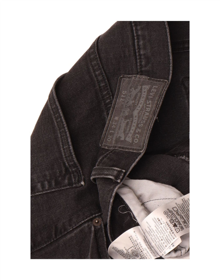 Levi's muške 511 uske traperice W34 L30 crni pamuk